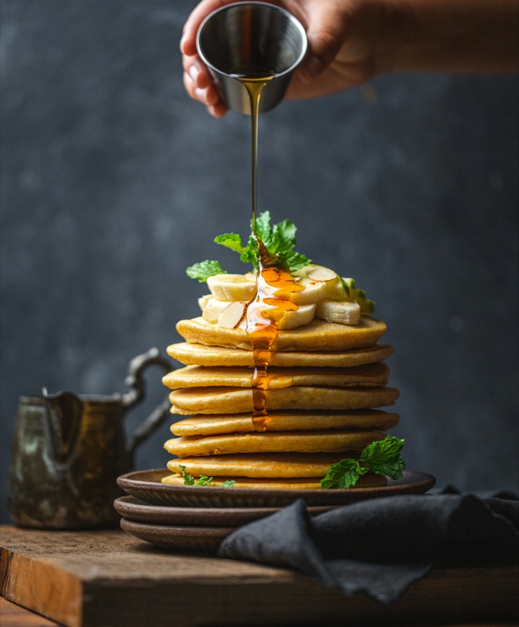 Photo of a pancake stack